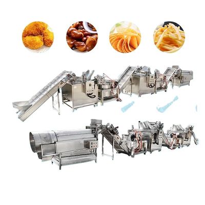 1000kg/H τηγανιτές πατάτες που κατασκευάζουν τη μηχανή πλήρως αυτόματη