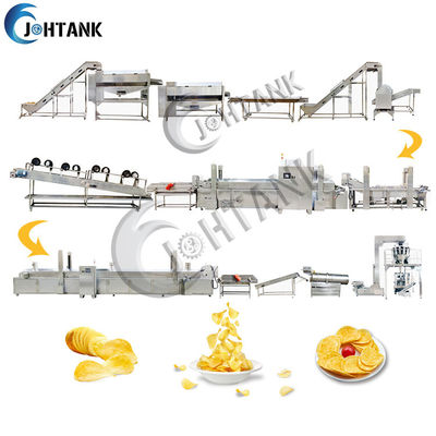 500kg/H γραμμή παραγωγής τσιπ πατατών, τσιπ πατατών που κατασκευάζει τη μηχανή για τη μικρή επιχείρηση