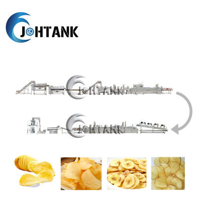 2000kg/h τσιπ πατατών που κατασκευάζουν τον εξοπλισμό πλήρως αυτόματο
