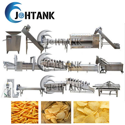 100kg/H ανοξείδωτο 304 γραμμών παραγωγής τσιπ πατατών