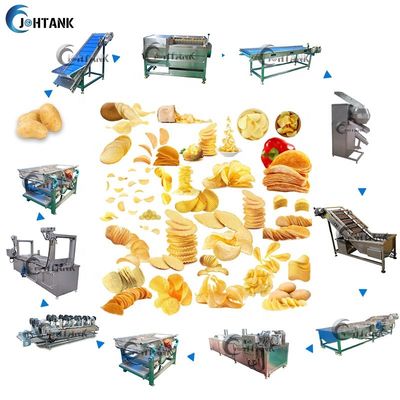 Εμπορικές αυτόματες τηγανιτές πατάτες 200kg/H που κατασκευάζουν τη μηχανή