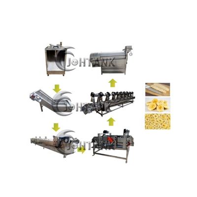 Μικρής κλίμακας πλήρως αυτόματη μηχανή 500kg/H τηγανιτών πατατών