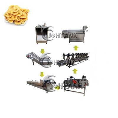 500kg/h πλήρως αυτόματα πατατάκια πατατών γραμμών τσιπ πατατών που κατασκευάζουν τη μηχανή
