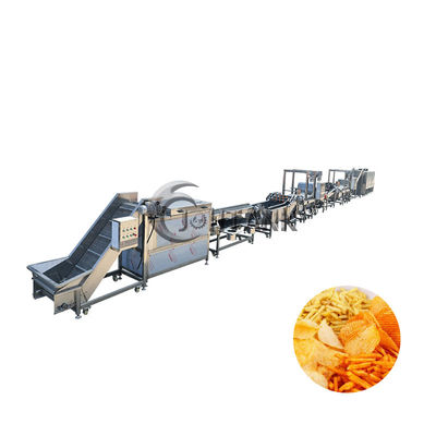 Ημι αυτόματη παγωμένη γραμμή παραγωγής 2000kg/H τηγανιτών πατατών