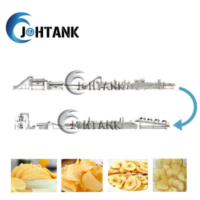 1000kg/H τηγανιτές πατάτες που κατασκευάζουν τη μηχανή πλήρως αυτόματη