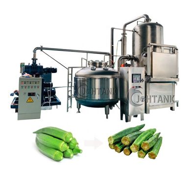 Okra ξηρά τηγανισμένη κενό μηχανή λαχανικών φρούτων τηγανητών